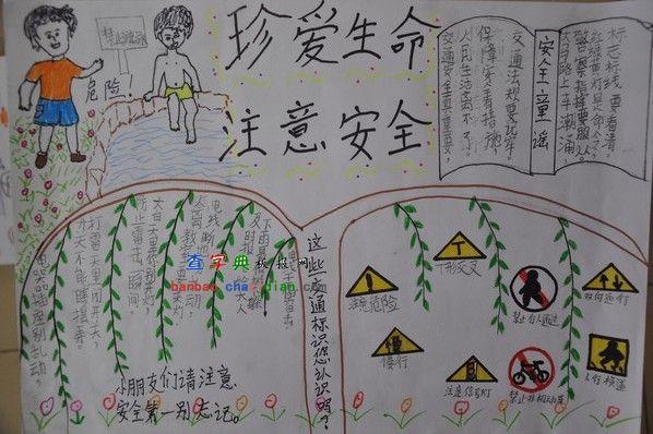 珍惜生命安全你我他手抄报 安全你我他手抄报-蒲城教育文学网