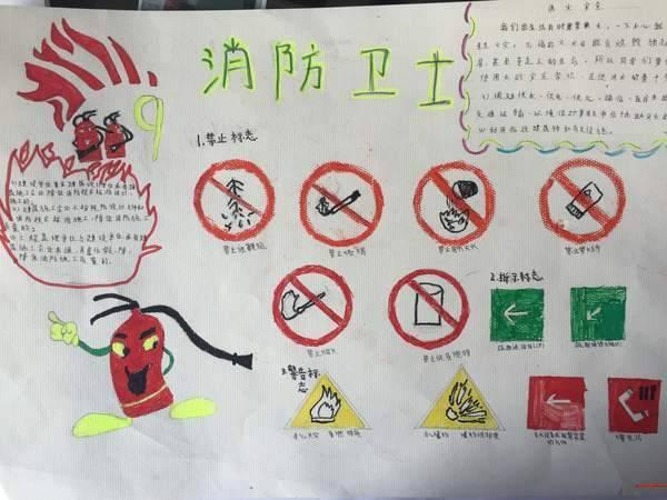 学生安全教育火警手抄报学生安全手抄报
