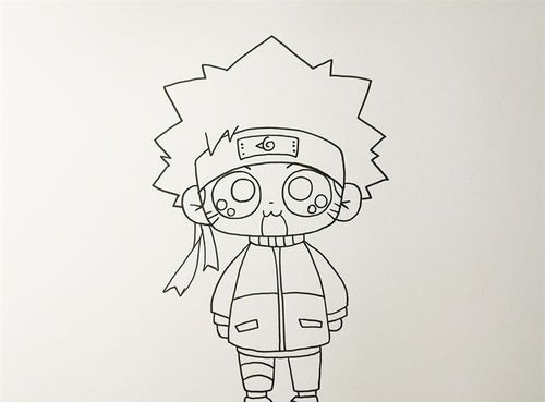鸣人怎么画简笔画步骤卡通简笔画简笔画大全