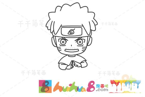 鸣人简笔画很多小朋友们都喜欢看《火影忍者》小朋友们最喜欢动漫中