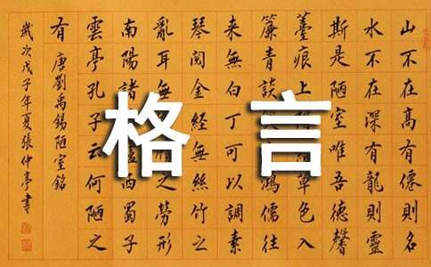 精选人生感悟格言集合96句
