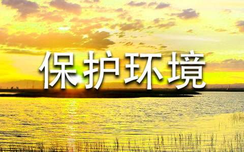 保护环境作文高三