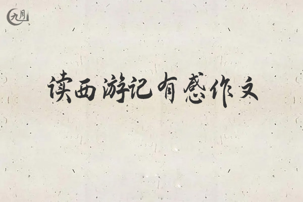 读西游记有感作文