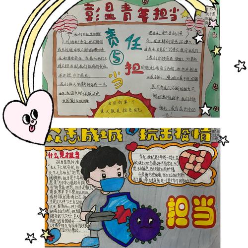 生命成长 责任担当河北小学六年级部心理手抄报集锦