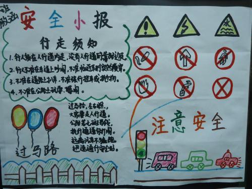 以安全知识为题的手抄报 安全知识手抄报-蒲城教育文学网