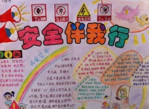 关于安全文化墙的手抄报 安全文明手抄报-蒲城教育文学网