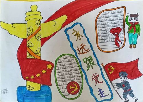 从小学党史永远跟党走梁园区第一回民小学举行学党史跟党走手抄报评比