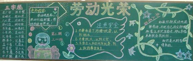 黑板报五一劳动节高清