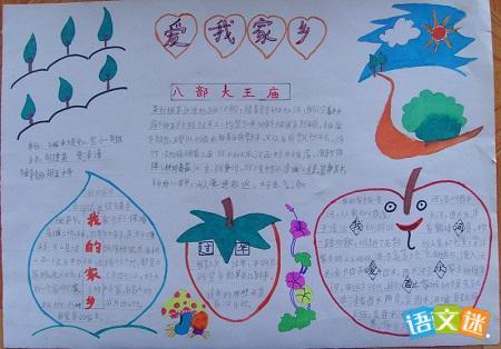 最美保定手抄报4年行为习惯手抄报